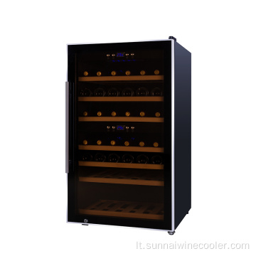 Vieno butelio vyno aušintuvo vyno lentynų saugojimo šaldytuvas